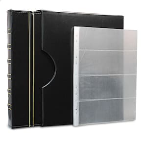Álbum de Luxo Preto 40 Folhas PP para 160 Cédulas 3BZN G