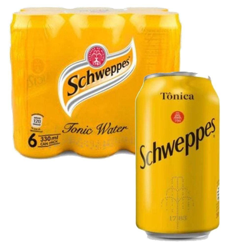 Schweppes Tônica 350Ml  6 Latas