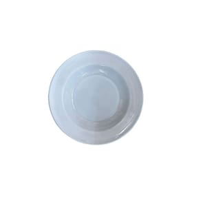 Jogo Prato de Melamina Sobremesa com 6 Unidades Branco 20cm