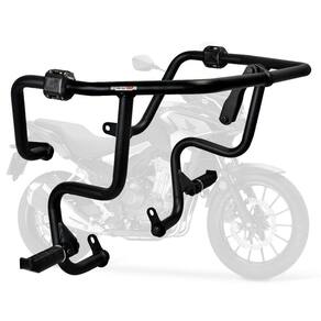 Protetor de Motor e Carenagem Coyote Preto com Pedais - CB 500 X até 2019 - Honda