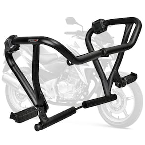 Protetor de Motor e Carenagem Coyote Preto com Pedais - CB 300 R - Honda