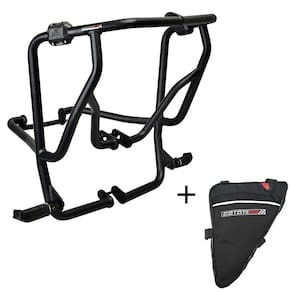 Protetor de Motor e Carenagem Coyote com Pedais + Bolsa Lado Direito XRE 300