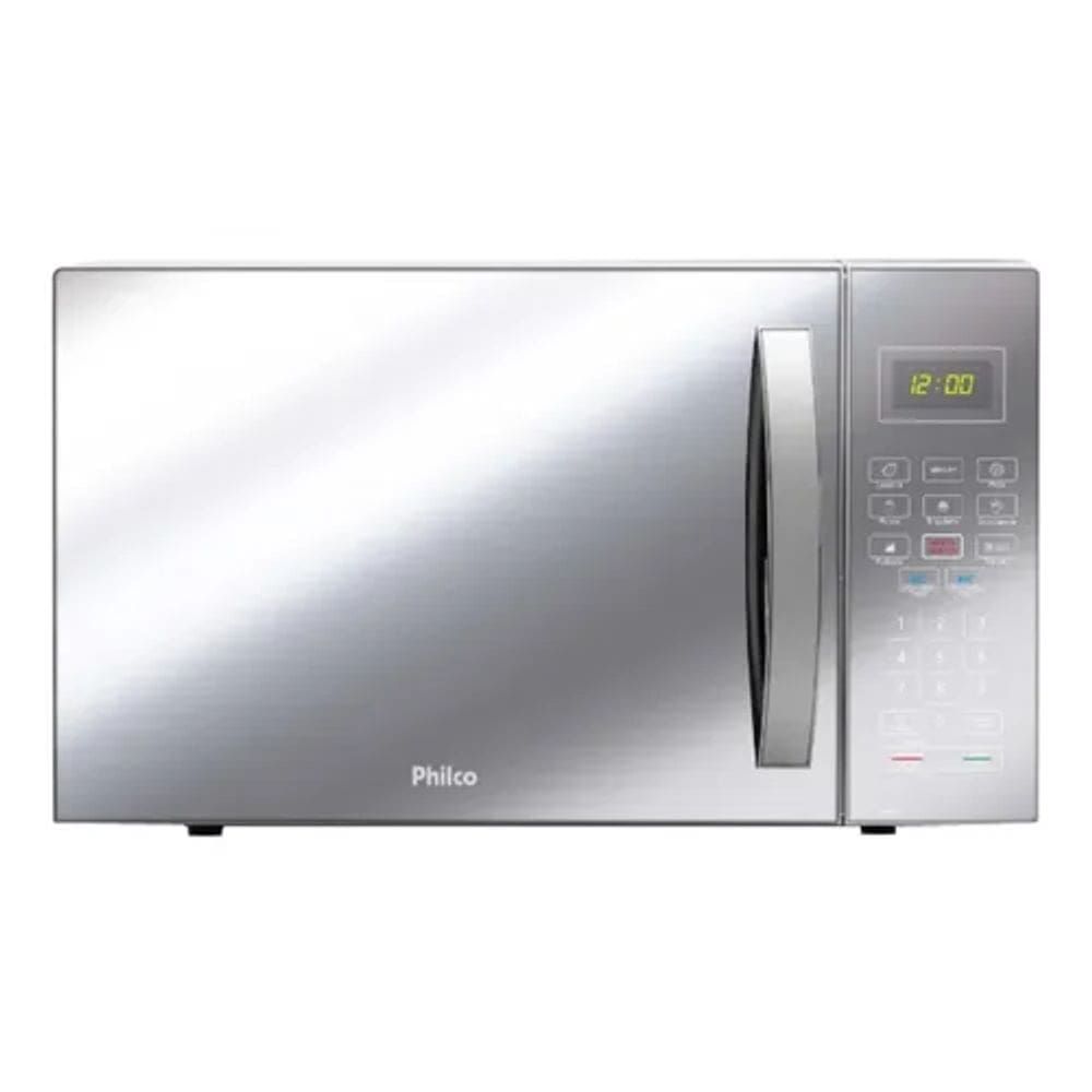 Micro-ondas Espelhado Philco Pm28 - 28 Litros Com Menu Fit