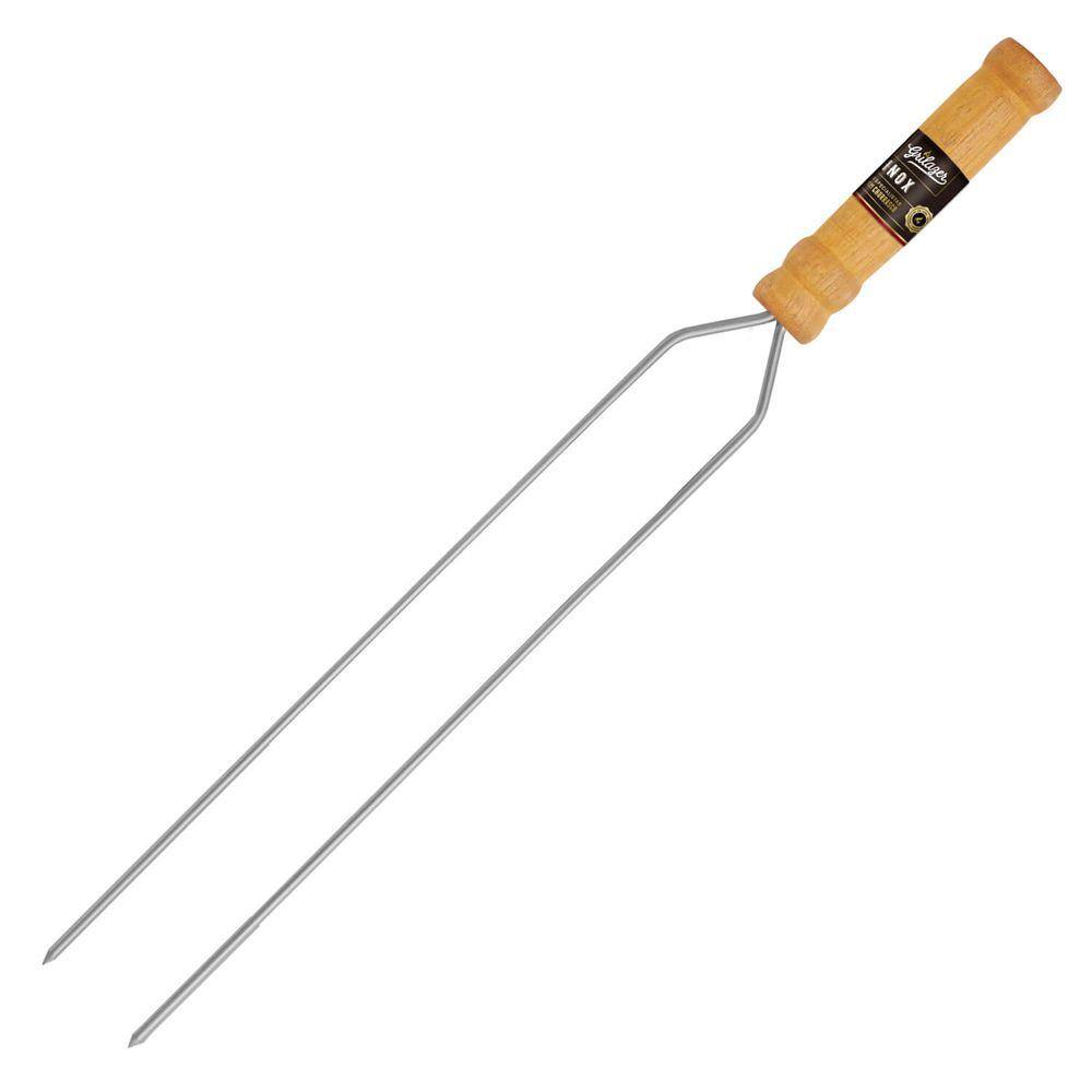 Espeto Duplo Para Churrasco 55cm Mor