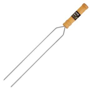 Espeto Alumínio Simples Para Churrasco 80cm Mor