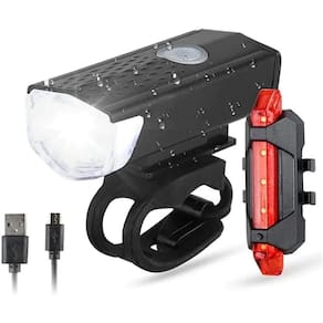 Kit Lanterna E Farol Bicicleta Luz Ultra Led A Prova Dágua