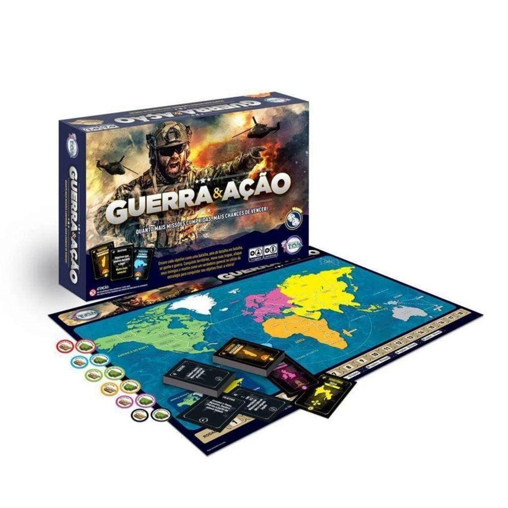 Jogo Tabuleiro Guerra E Ação Toia