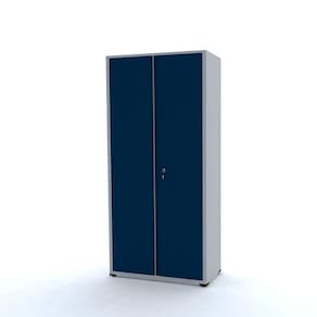 Armário De Aço 200X90x40 Pandin Ap402sl - Cinza/Azul Del Rey