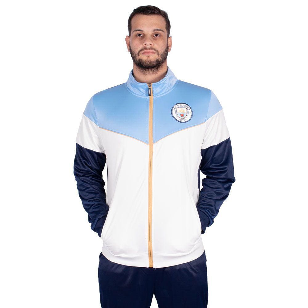 Jaqueta Manchester City Branco/Marinho
