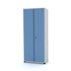 Armário De Aço 190X80x40 Pandin Ap409sl - Cinza/Azul Dalí