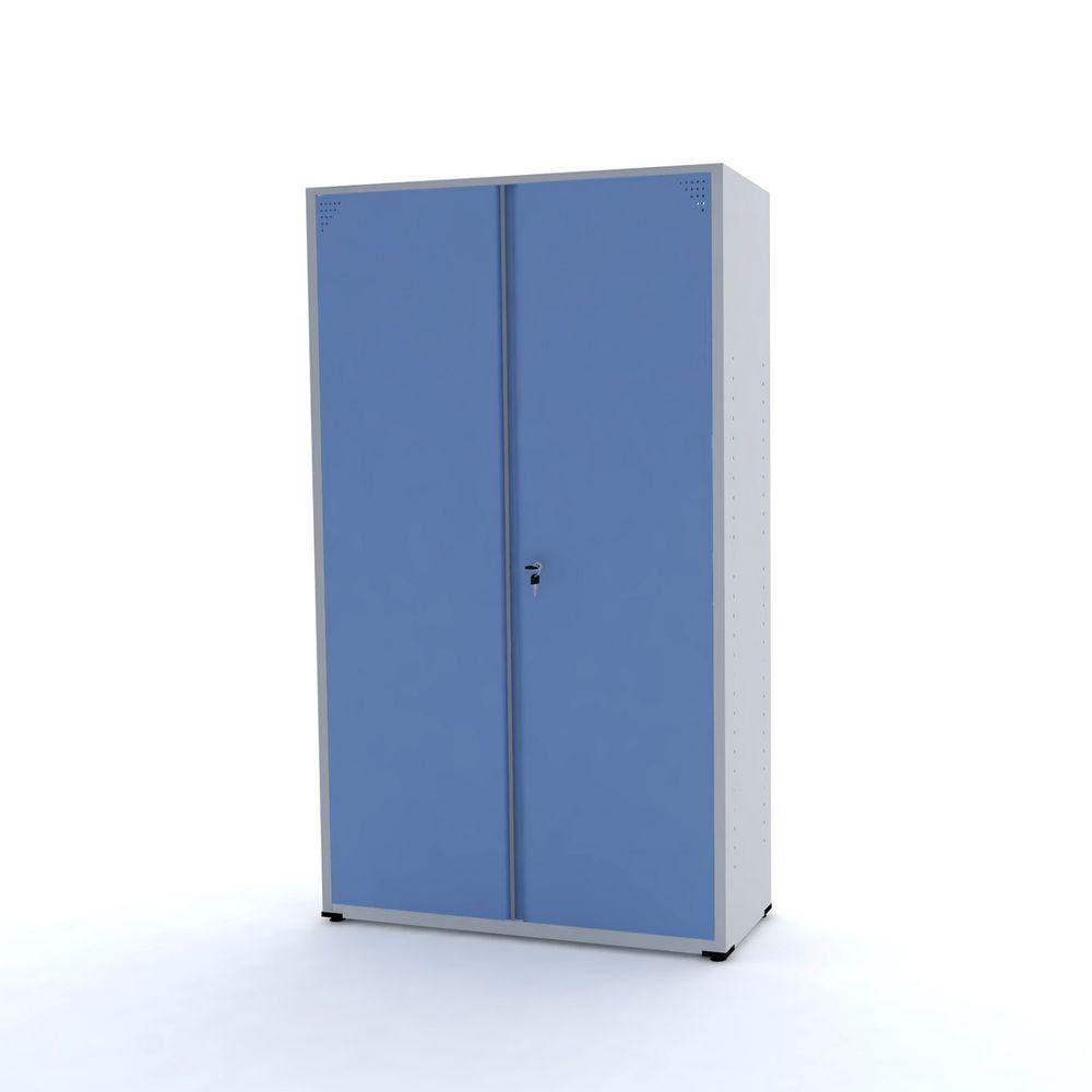 Armário De Aço 2 Portas 200X118x40 Pandin Ap403sl - Cinza/Azul Dalí