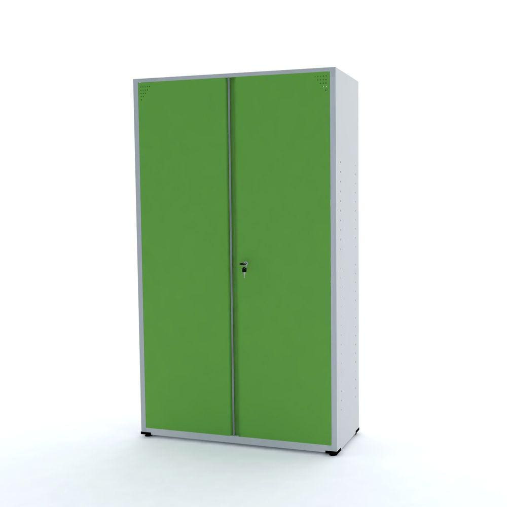 Armário De Aço 2 Portas 200X118x40 Pandin Ap403sl - Cinza/Verde