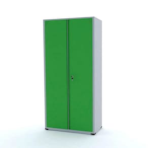 Armário De Aço 2 Portas 162X75x40 Pandin Ap408sl - Cinza/Verde