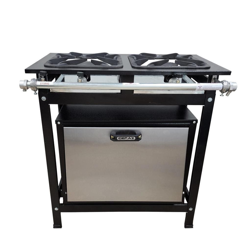 Fogão 2 Bocas Simples Cefaz com Forno Linha Gold Alta Pressão CFZG-119