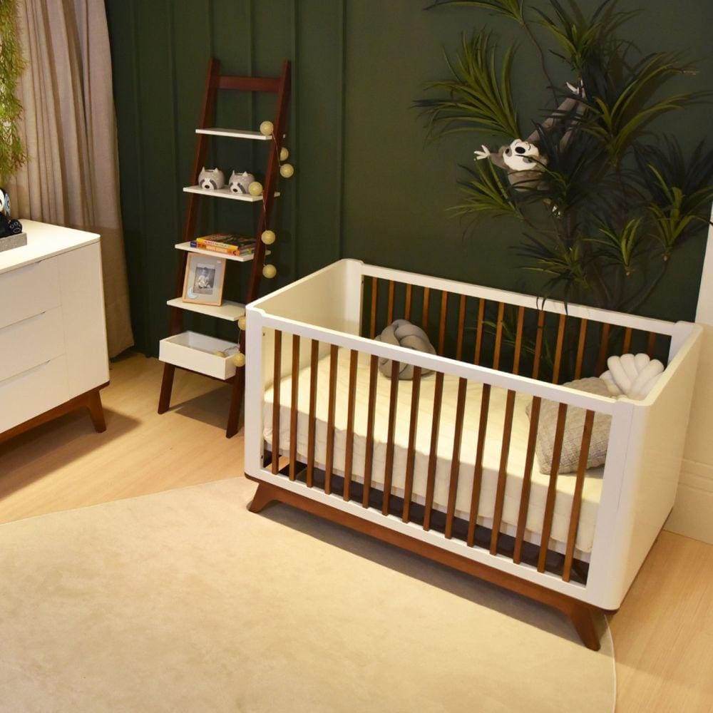 Berço Minicama Sambalelê Branco/Mel