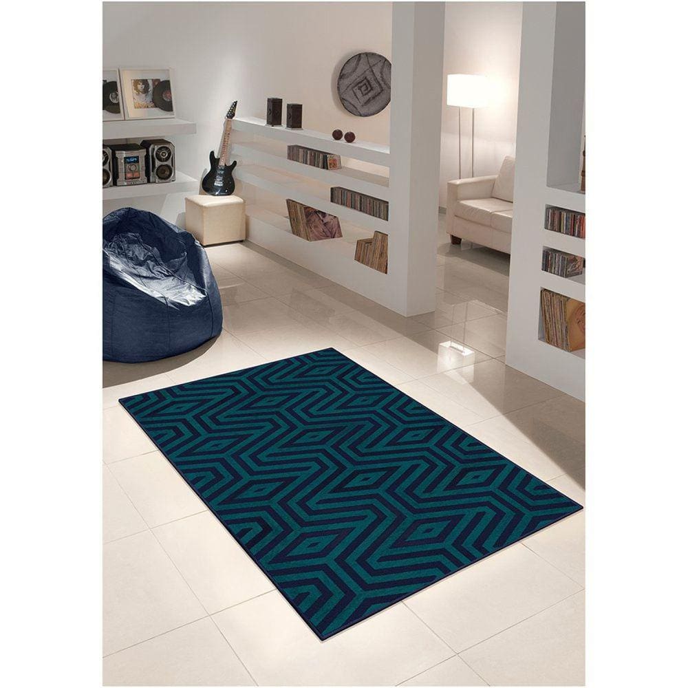 Tapete 100x150cm Supreme Tapetes São Carlos Geométrico AZ