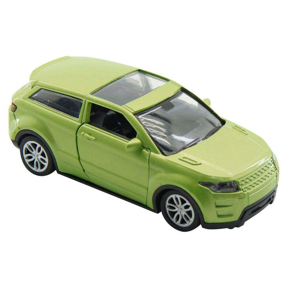 Miniatura Carrinho de Metal Land Rover Evoque Verde