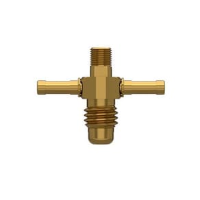Niple com Borboleta P Gás Blukit Rosca GR.5/8 UNC x 1/8 NPT