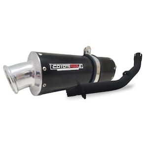 Escape / Ponteira Coyote RS3 Aluminio Oval - Bros 150 NX-R ano 2009 até 2014 - Honda