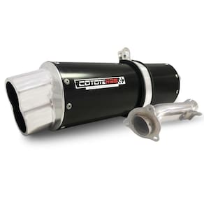 Escape / Ponteira Coyote RS5 Boca 8 Aluminio Oval - Bandit 650 ano 2007/2008 - Suzuki