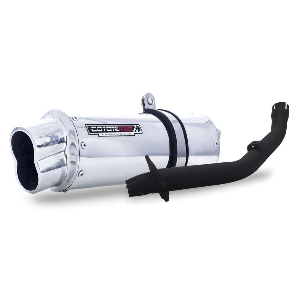 Escape / Ponteira Coyote RS5 Boca 8 Aluminio Oval - XR Tornado 250 até 2006 - Honda