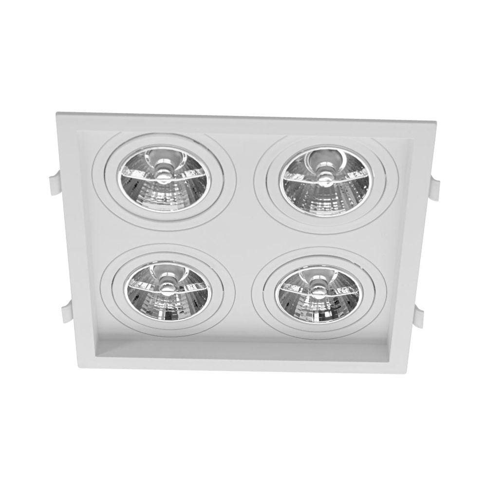 Spot Embutir Quadruplo Recuado P/ LED AR70 Save Energy SE-330.2916 ST2832