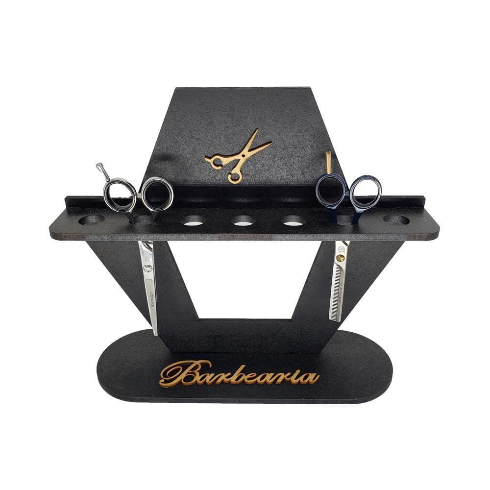 Suporte Para 7 Tesouras Barbearia Luxo - Mdf