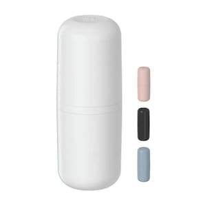 Suporte Porta Escova Dente Organizador Banheiro Ou - Branco
