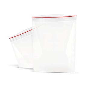 Saco Ziplock Hermético Nº 9 20x28cm - Kit 100 Unidades