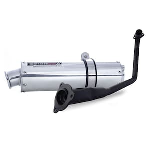 Escape / Ponteira Coyote RS1 Aluminio Redondo - CG 150 Titan KS/ES até 2008 - Honda