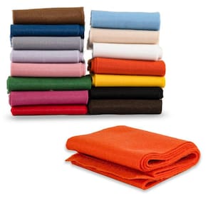 Tira De Feltro Artesanato Liso Cor Laranja 100Cmx140Cm