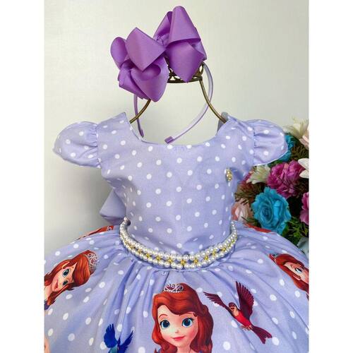 Vestido Temático Infantil - Princesa Sofia