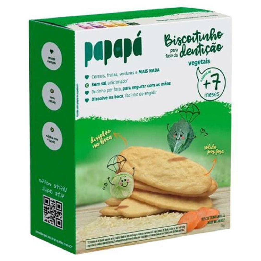 Kit 3X: Biscoitinho Fase De Dentição Maçã/Abóbora Papapá 36G
