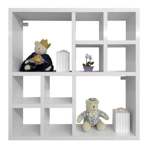 Nicho de Parede para Quarto Infantil Cor Branco Brilho - Phoenix Baby