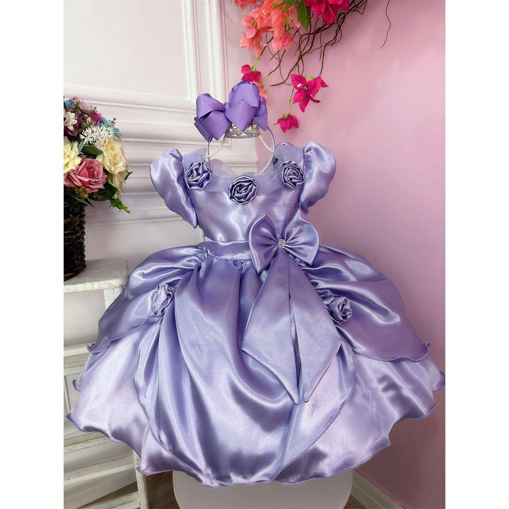 Vestido Infantil Princesinha Sofia