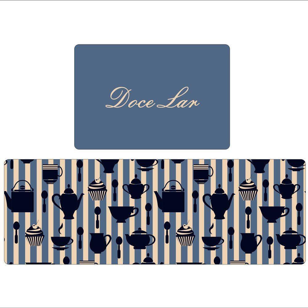 Kit Tapete de Cozinha Emborrachado 3 peças