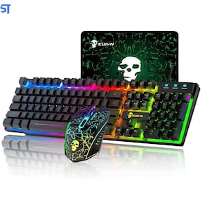 Kit Gamer Teclado, Mouse E Mousepad Kuiyn T6 - Preto