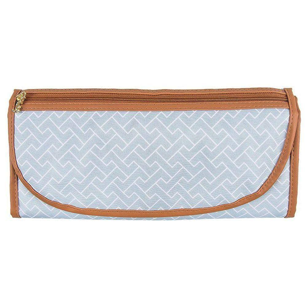 Trocador Portátil com Bolso Hug Cor Cinza