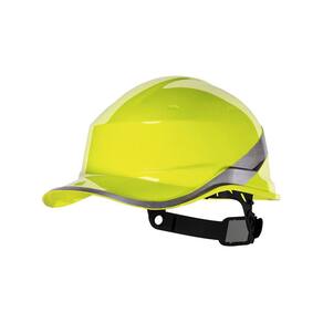 Capacete Aba Frontal Amarelo Com Carneira Diamond Deltaplus