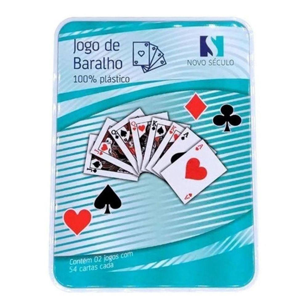 Baralho Jogos De Cartas 100% Plástico Com 108 Cartas - MBtech