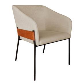 Poltrona Decorativa Paris para Sala de Estar Bouclé Bege - Montanaris Decor