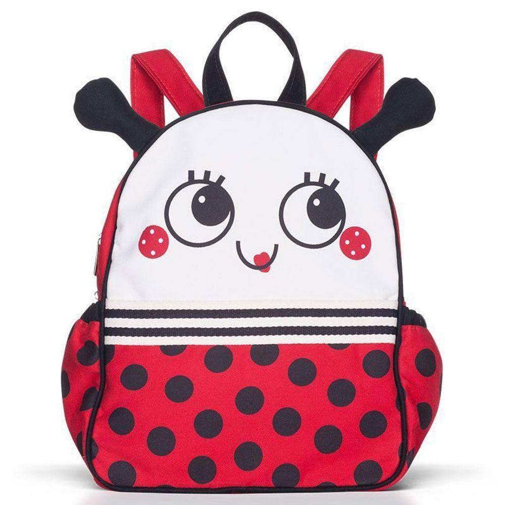 Mochila Infantil Joaninha Classic for Bags Cor Vermelho
