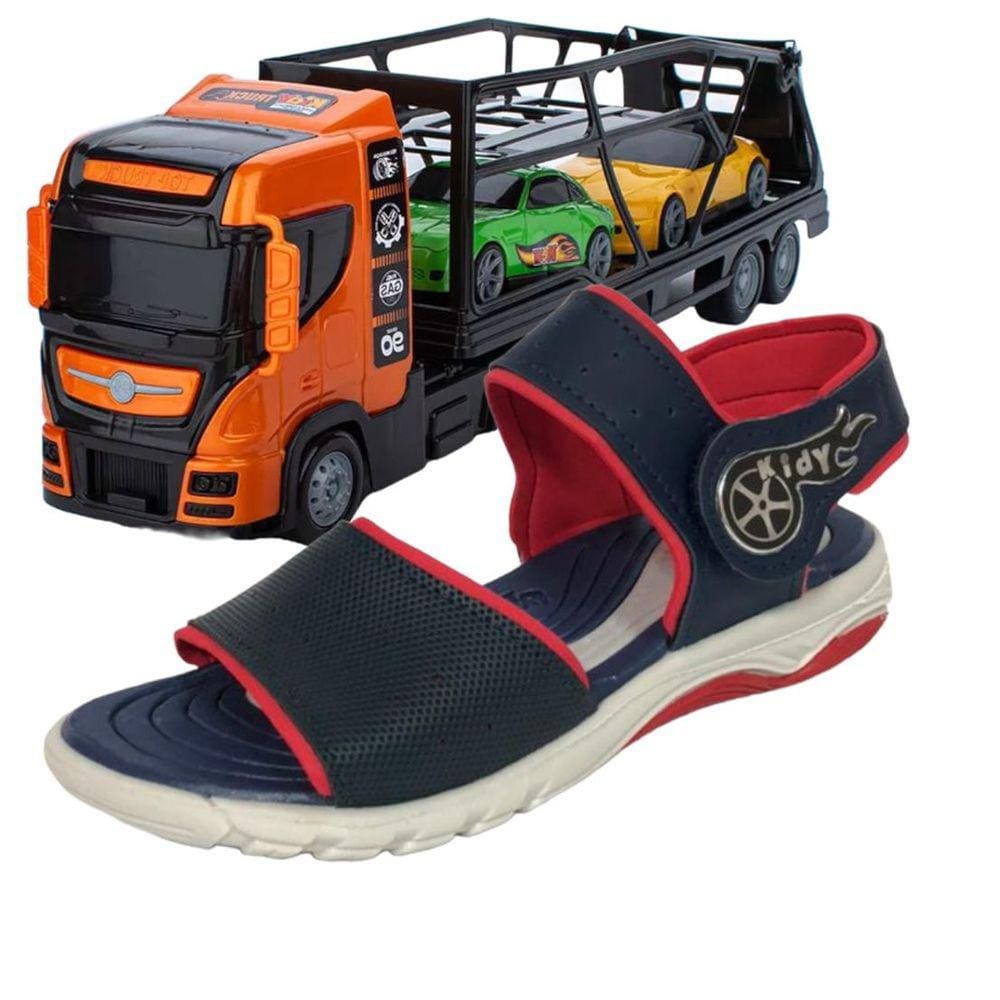 Sandalia Infantil Caminhão Cegonha Kidy Toys 392.0011