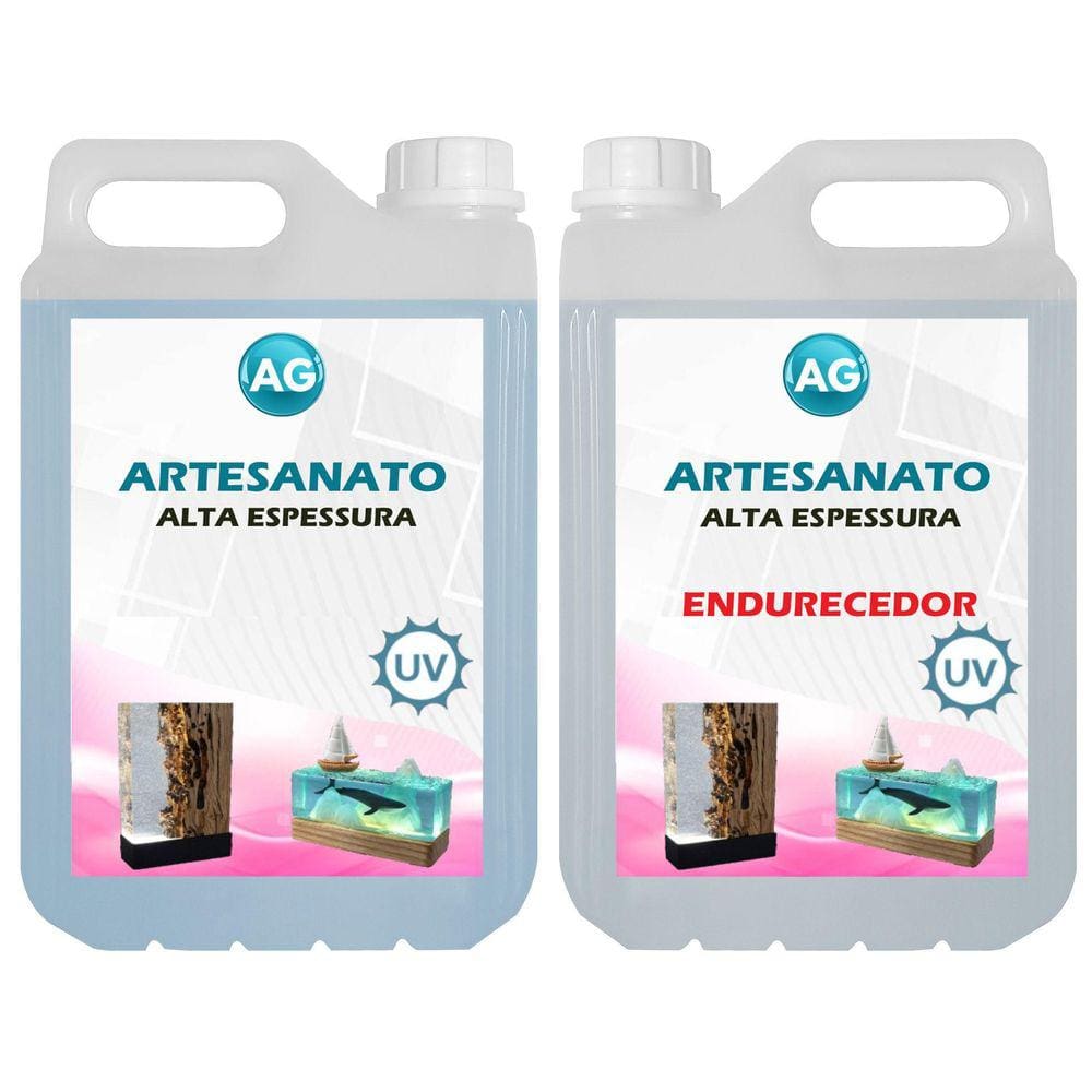 Resina Para Artesanato Alta Espessura Ag 1,3Kg