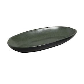 CONJUNTO C/ 4 TRAVESSAS OVAL FUNDA GRANDE ORGÂNICO GREENERY 32x16 cm