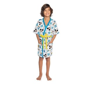 Roupão Felpudo Infantil Lepper Quimono Estampado Mickey Pp