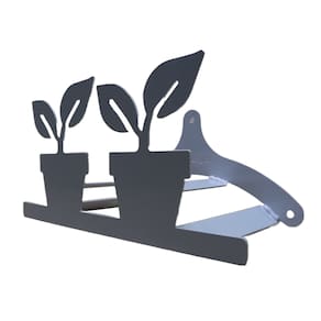 Suporte Enrolador Mangueira Jardim 2 VASOS Branco All Style