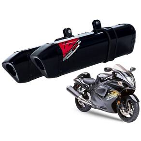 Escape / Ponteira Coyote TRS Tri-Oval Alumínio PAR - Hayabusa GSX-R 1300 ano 2009 até 2017 - Suzuki