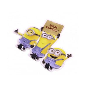 Adesivo Decorativo Com Gancho Bem Vindo - Minions