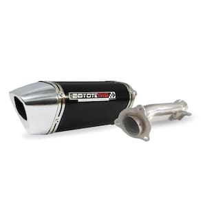 Escape / Ponteira Coyote TRS Tri-Oval Alumínio 300mm - Bandit 650 N/S até 2008 - Suzuki